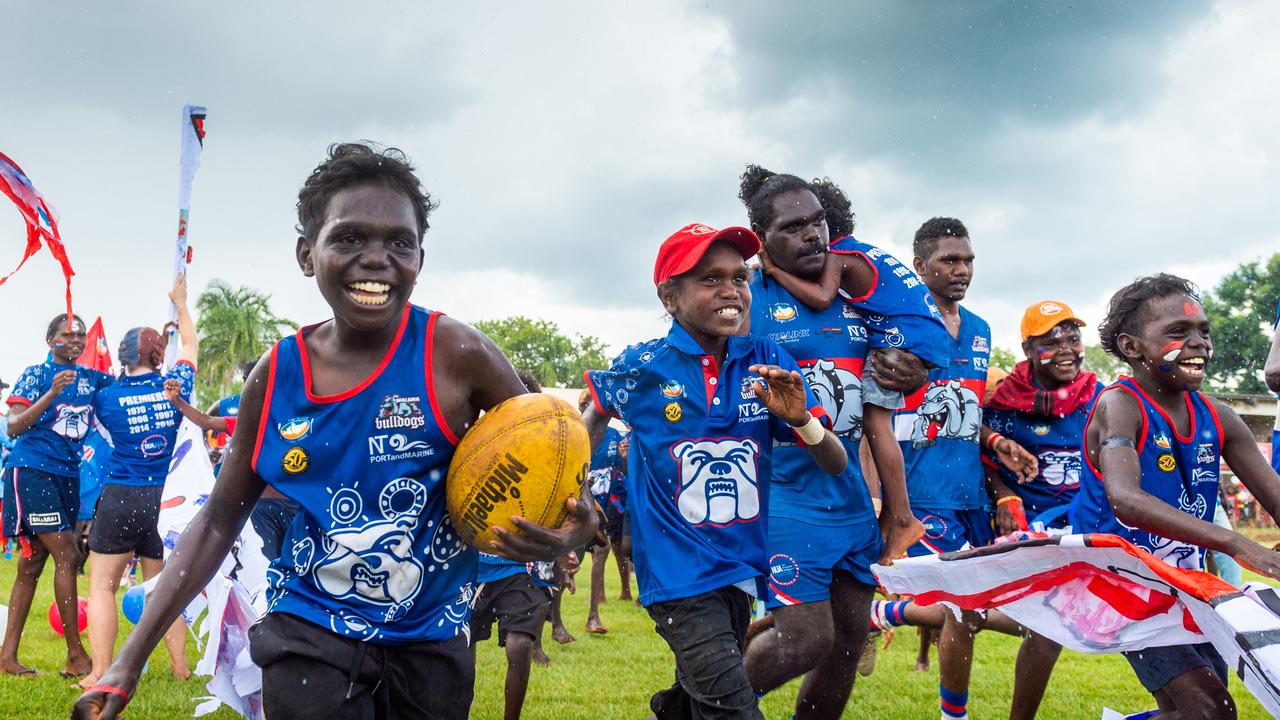 The Tiwi Islands 2020-2021 Grand Final. The Imalu Tigers take on the Walama Bulldogs on Bathurst Island. Photograph: Che Chorley