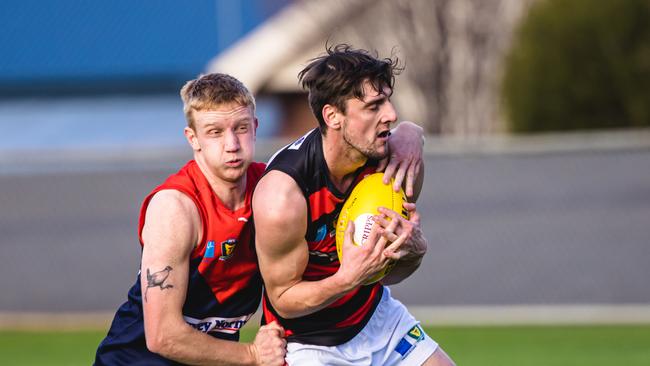 Callum Kilpatrick (left) will also return for North Hobart. Picture: Linda Higginson