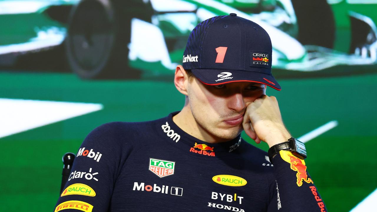 Max Verstappen wasn’t a happy chappy after the Saudi Arabian GP. (Photo by Bryn Lennon/Getty Images)