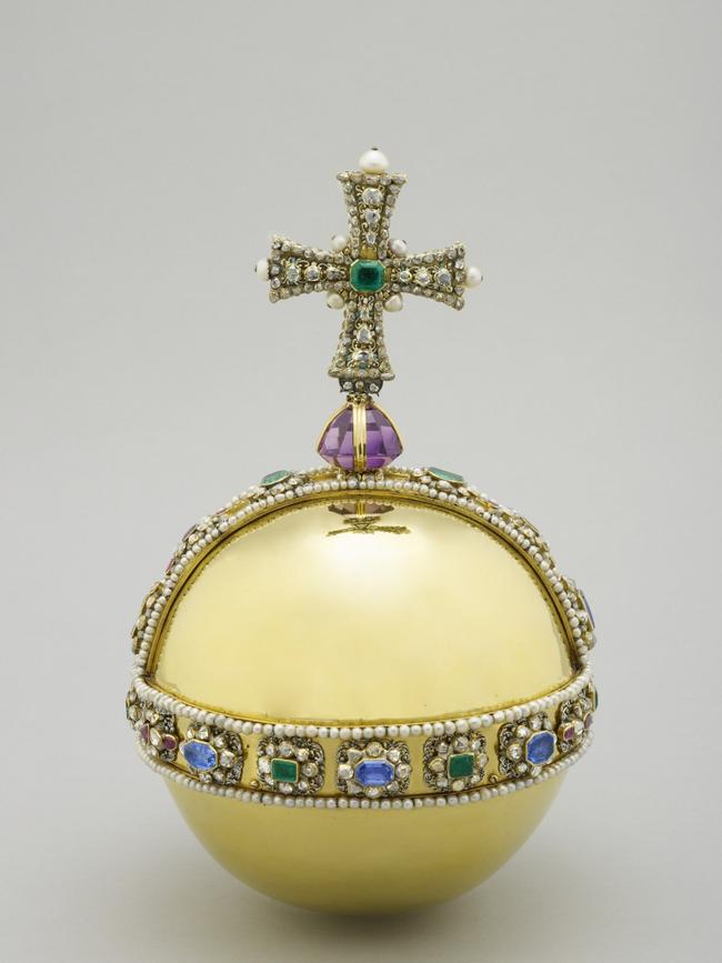 The Sovereign’s Orb was made from gold in the 17th century.