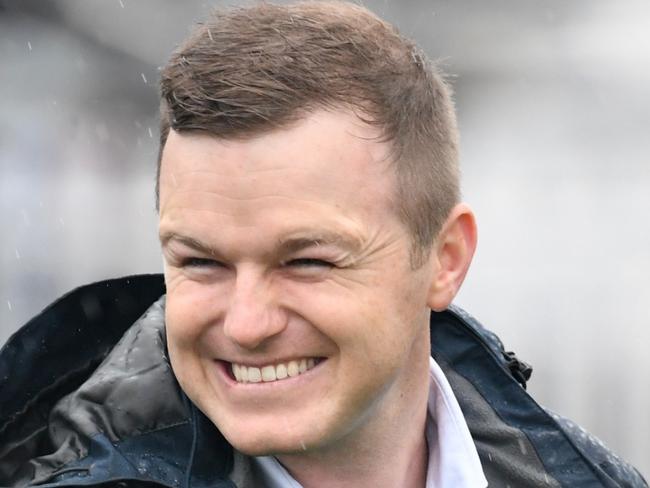 Trainer Ben Hayes after his horse Independent Road won the Global Turf BM84 Handicap at Sportsbet-Ballarat Racecourse on December 09, 2023 in Ballarat, Australia. (Photo by Brett Holburt/Racing Photos via Getty Images)