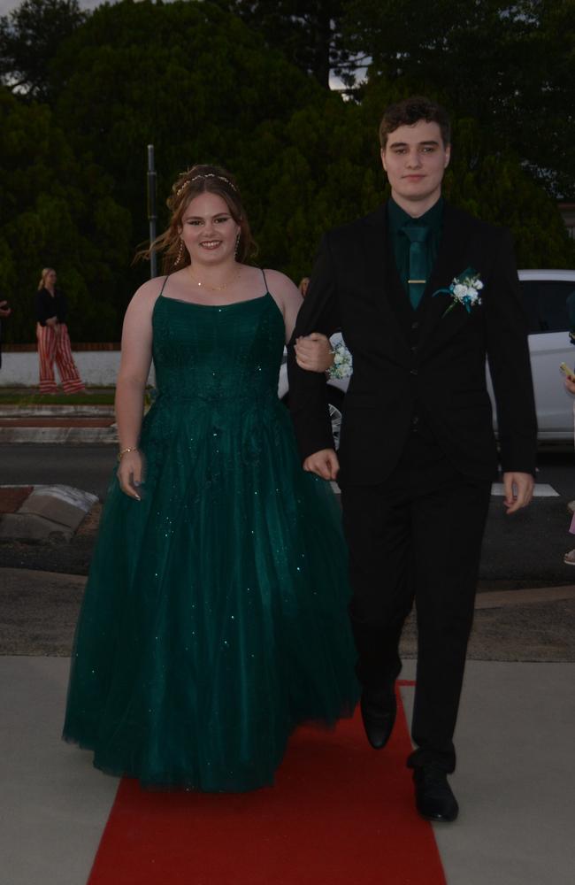 Sam Shaw and Josh Gale arriving at Assumption College's year 12 formal on April 22, 2025. Photo: Jessica Klein