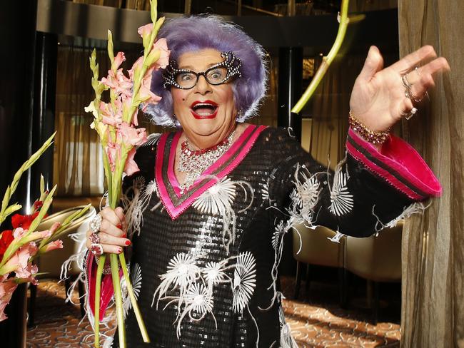 Humphries presented Moonee Ponds to the world through Dame Edna’s biting provincialism. Picture: David Caird