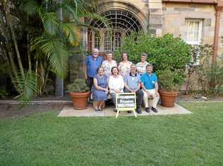 FINAL REUNION: Cousins and descendants of pioneering Biggenden couple Chas and Edith White were at the last Biggenden reunion held in Brisbane. Back row: Bruce Cox, Elise DuncombeAnne Hicks, Meredith White. Front Diana Fletcher , Janet Killer, Roger White and Zane White. Picture: Contributed