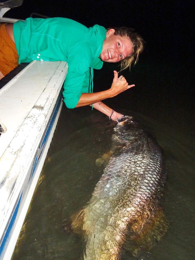 W<s1>hile the rest of us were willing the wet weather over the Christmas/New Year break, Bonnie Keogh was holidaying in north Queensland, where she bagged a whopper 121cm barra at Lake Tinaroo.</s1>