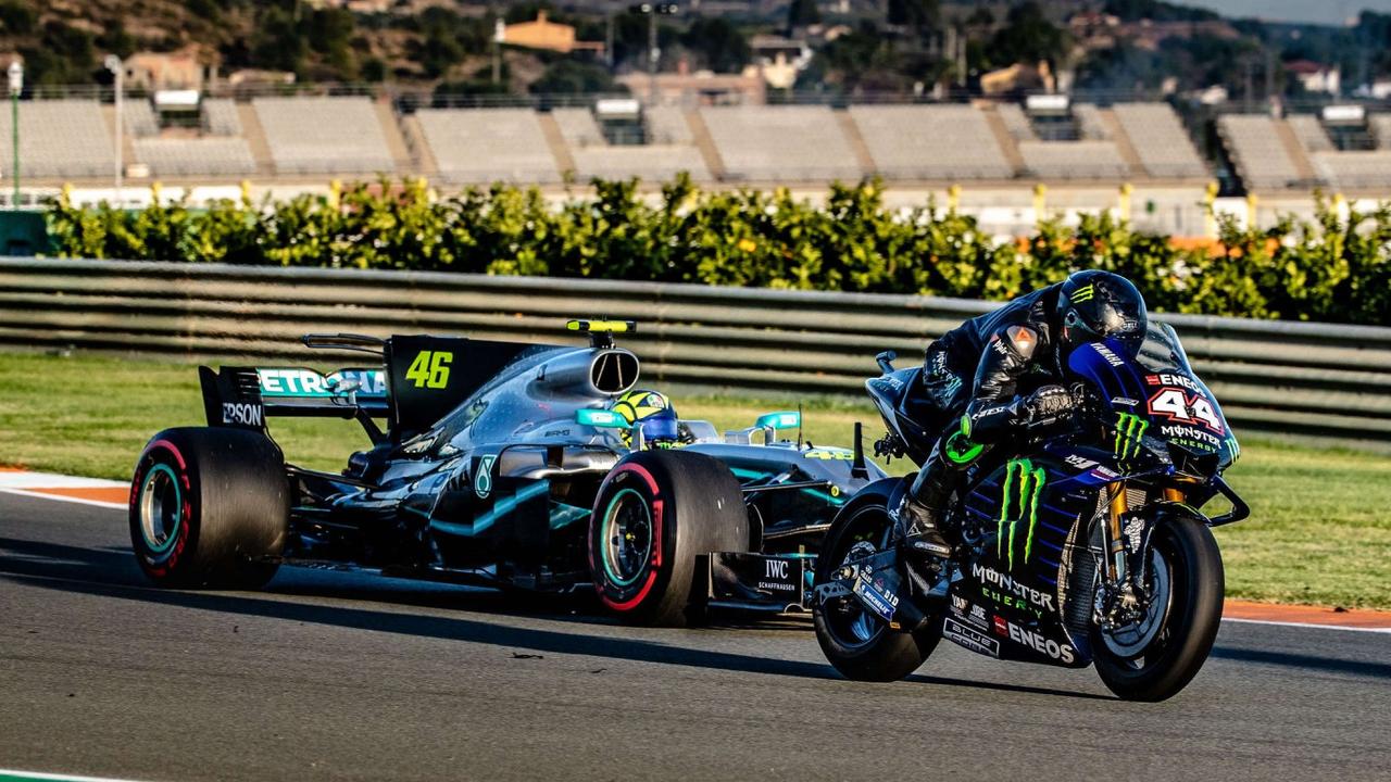 The two world champs take to the track. Picture: @MonsterEnergy