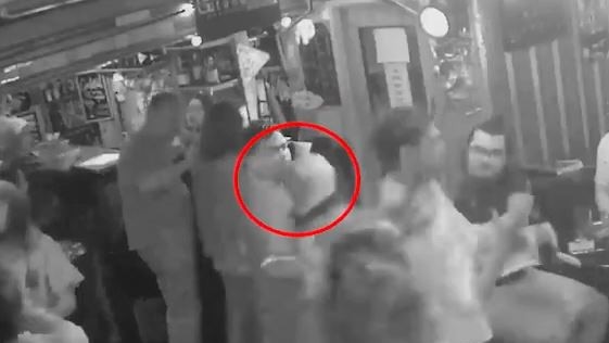 CCTV of the assault at Waxy's Irish Pub was played to the court.