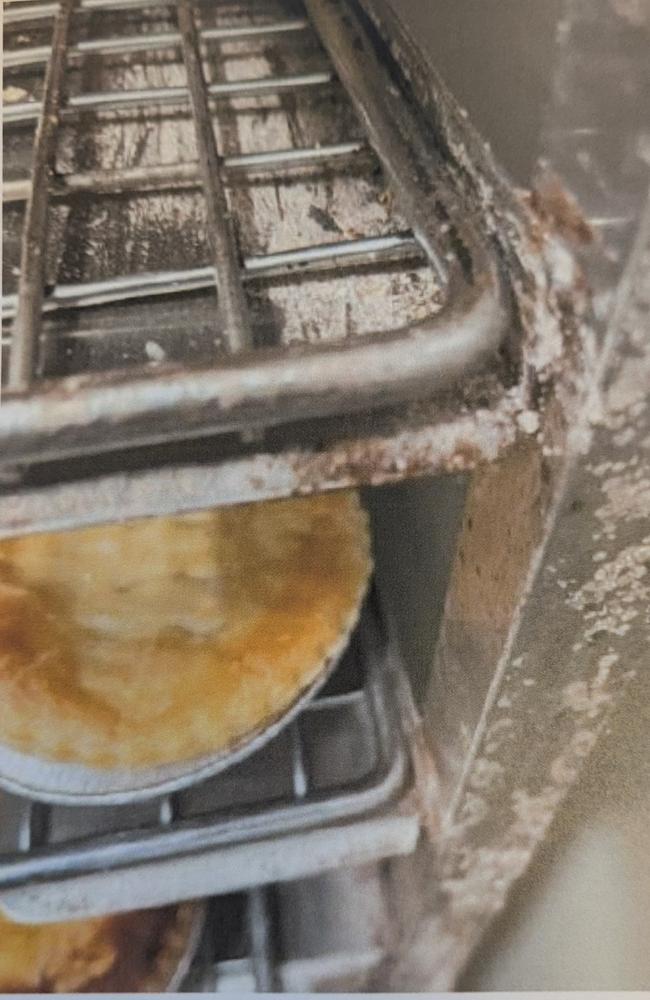 Pictures captured by City of Gold Coast Environmental Health Officers of dirty conditions inside former Mermaid Beach bakery Pane Organico. Picture: Supplied