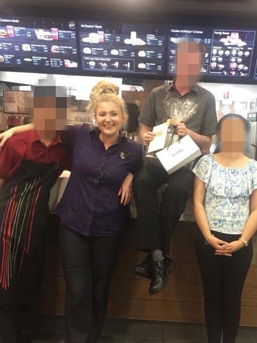 Kitty Barr got her first job at Macca’s Hindley Street store as a 15-year-old. Picture: Facebook