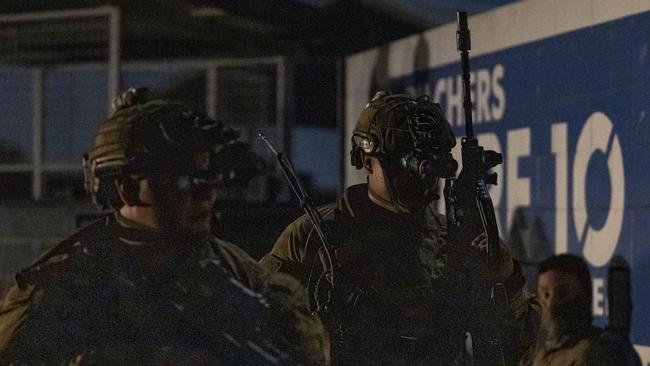 An Australian Army soldier from the 3rd Battalion, Royal Australian Regiment, during a role playing activity held at Bowen during Exercise Talisman Sabre 2021. Picture: Supplied