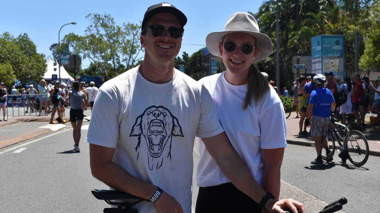 Kane and Lauren Donoghue at the Garmin Noosa Triathlon on October 30, 2022. Picture: Sam Turner