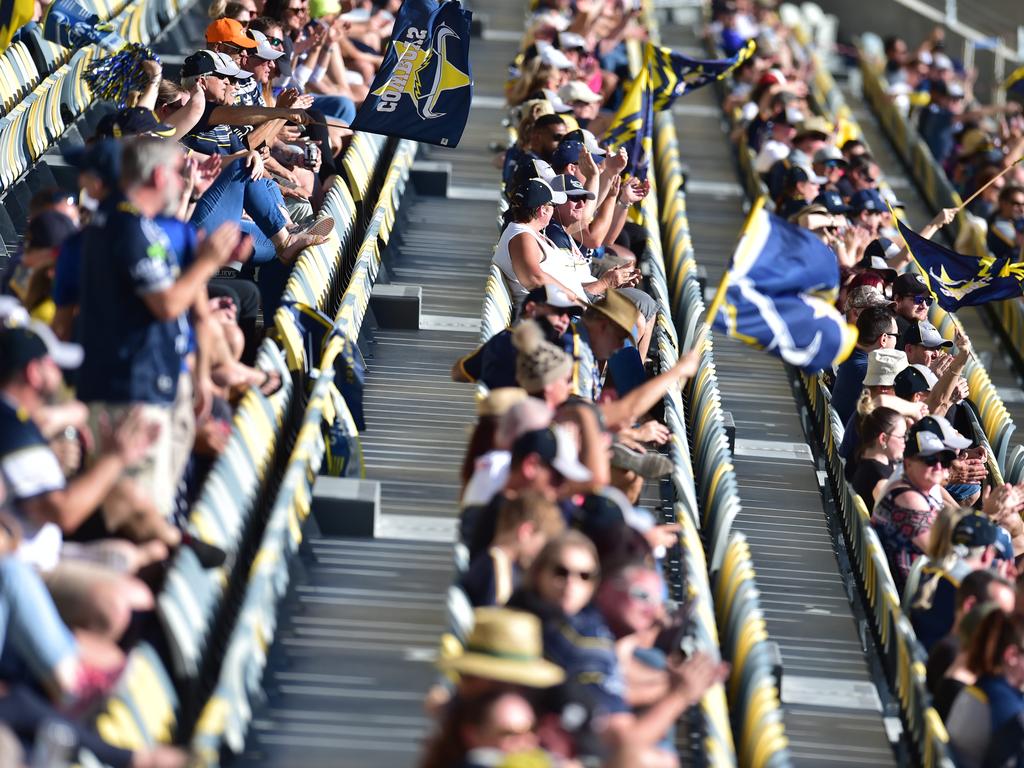 North Queensland Cowboys against Newcastle Knights at Queensland Country Bank Stadium. Part of the crowd. Picture: Evan Morgan