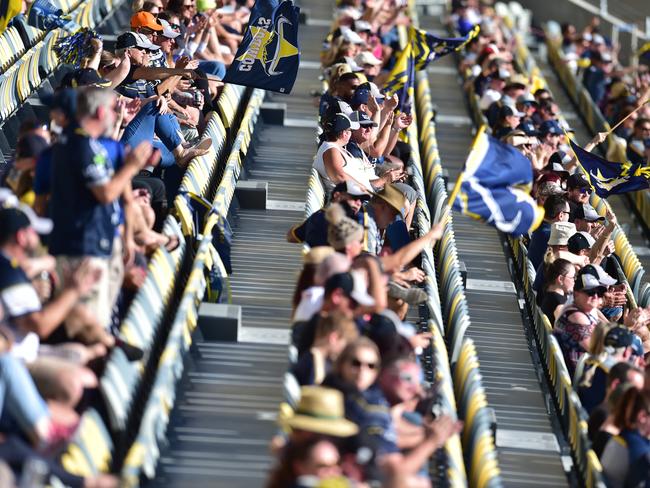 North Queensland Cowboys against Newcastle Knights at Queensland Country Bank Stadium. Part of the crowd. Picture: Evan Morgan