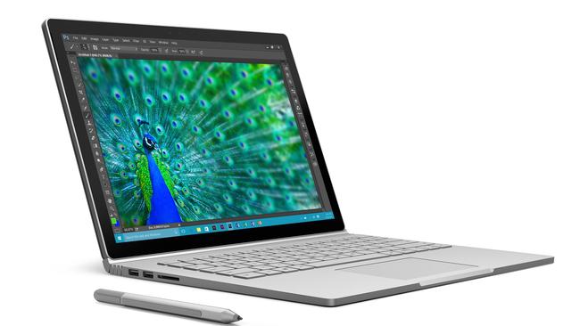 An open Book ... Microsoft delivered its first laptop in the Surface Book this year.