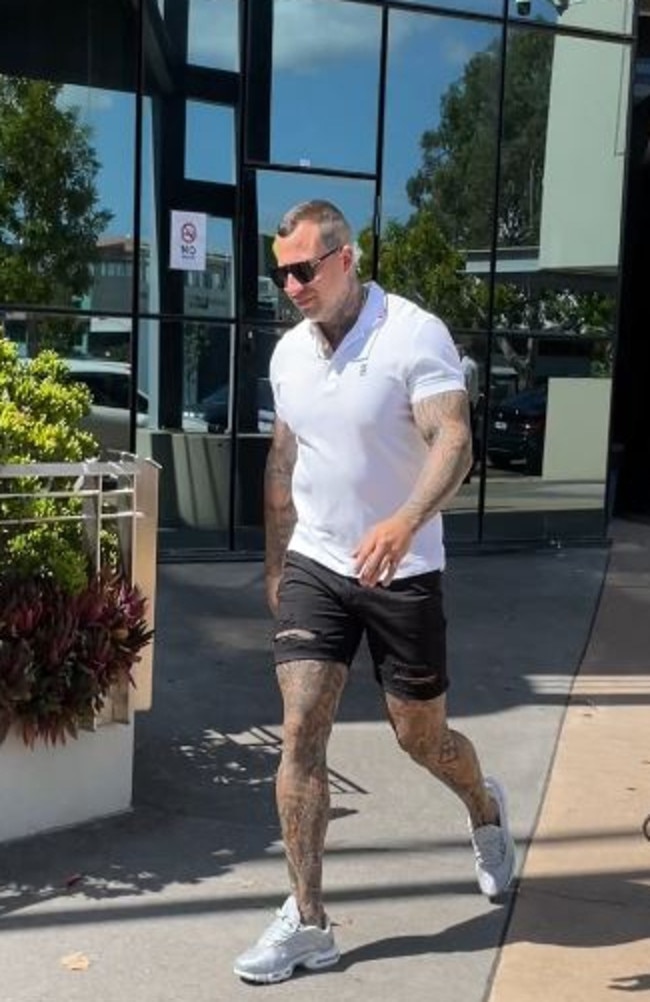 Harley Barbaro leaves Southport Magistrates Court on March 15, 2023.