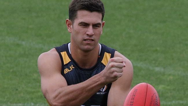 Jack Graham at Richmond training. Picture: Wayne Ludbey