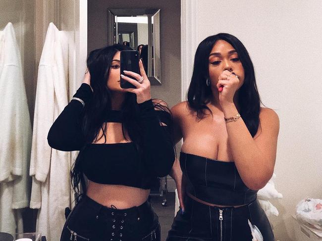 Kylie Jenner and Jordyn Woods shared a bathroom selfie. Picture: Kylie Jenner/Instagram