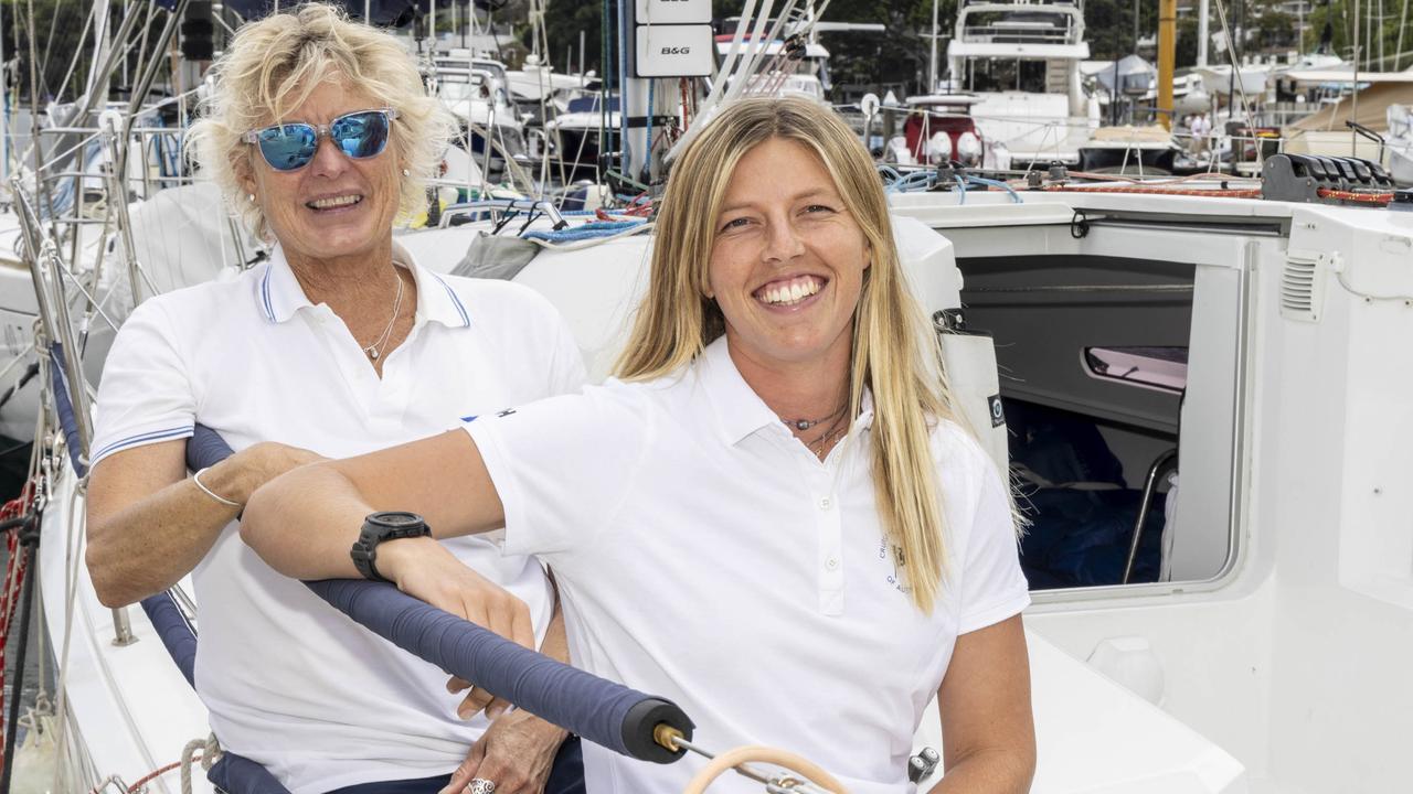 Wendy Tuck and Meg Niblett on Gizmo for the Sydney to Hobart. Photo: Andrea Francolini/CYCA