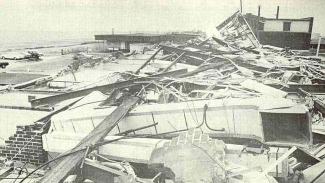 Destruction from Cyclone Joan. Photo courtesy of Bureau of Meterology.