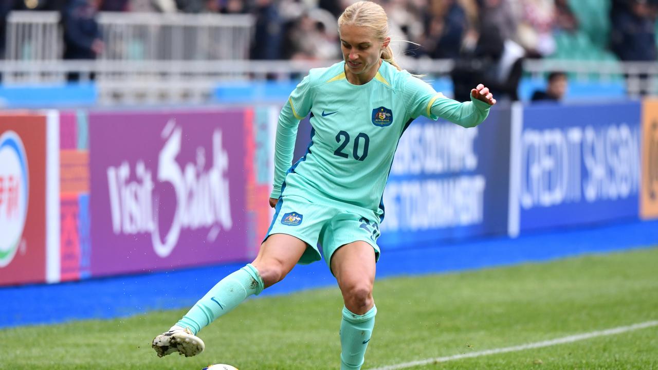 Kaitlyn Torpey on the ball. Picture: Getty Images