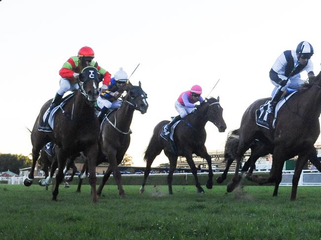 Jockey Kerrin McEvoy (right) rides The Party Girl to victory in race 9, the Thank You Owners Handicap during the Royal Randwick Race Day at Randwick Racecourse in Sydney, Saturday, August 3, 2019.  (AAP Image/Simon Bullard) NO ARCHIVING, EDITORIAL USE ONLY
