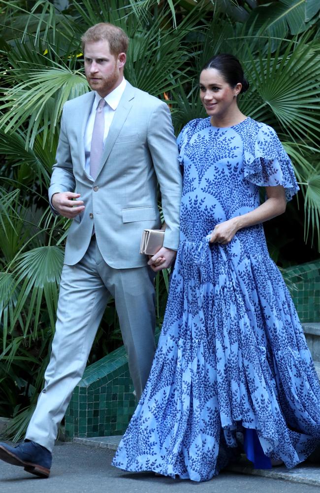 FEBRUARY 25, 2019 - Where: Rabat, Morocco. Wearing: Carolina Herrera dress. Picture: Yui Mok/Getty Images