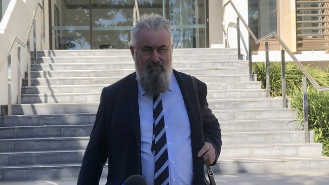 Graeme Morrison outside Wollongong courthouse.