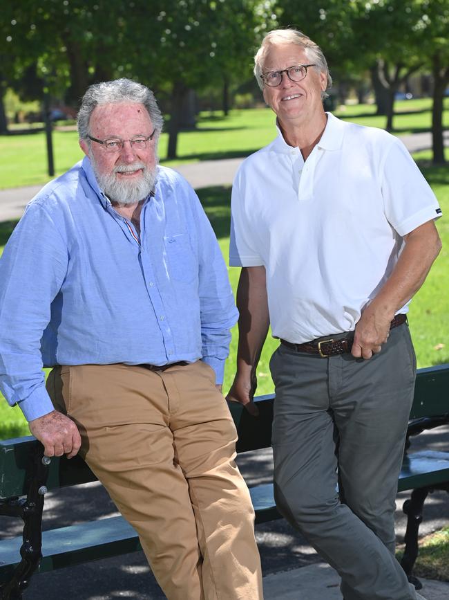 Robert O'Callaghan (Rochford) and Robert Hill-Smith (Yalumba). Picture: Keryn Stevens