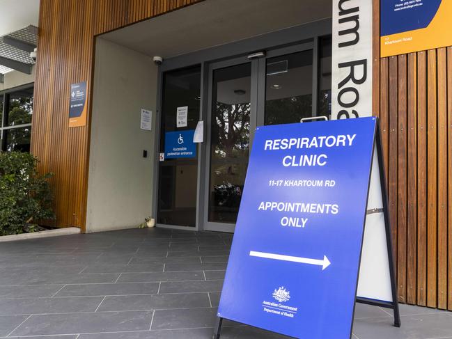 NORTHERN DISTRICT TIMES. A new respiratory clinic in Ryde. It's up and running to help tackle spread of COVID-19. The clinic, photographed today 27th March 2020. (AAP/Image Matthew Vasilescu)