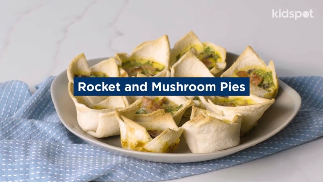 How to make rocket and mushroom pies