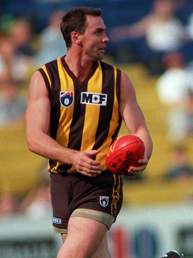 Salmon became one of the greatest Hawks’ ruckmen. 