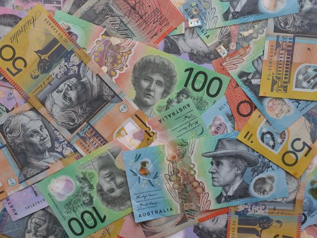 AUSTRALIA - NewsWire Photos - General view editorial generic stock photo of Australian cash money currency. Picture: NCA NewsWire / Nicholas Eagar