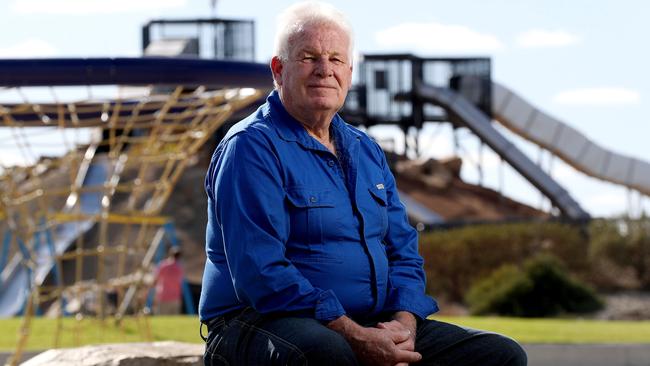 St Kilda Development and Tourism Association chairman Lindsay Virgo at the St Kilda playground. Picture: Calum Robertson