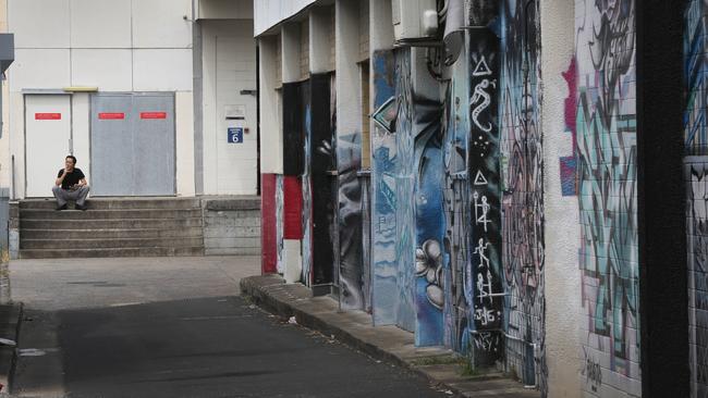 One of Southport’s alleyways. Picture Glenn Hampson