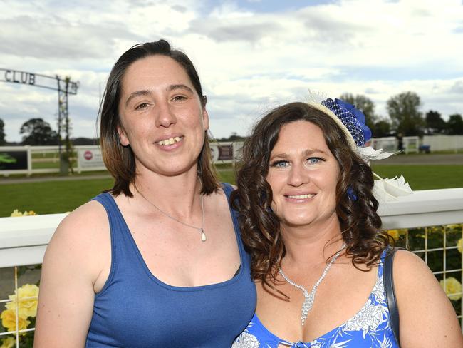 Ladbrokes Sale Cup. Racegoers are pictured attending Cup Day horse races at Sale Turf Club, Sunday 27th October 2024. Amy Brumby Lisa Whitaker. Picture: Andrew Batsch