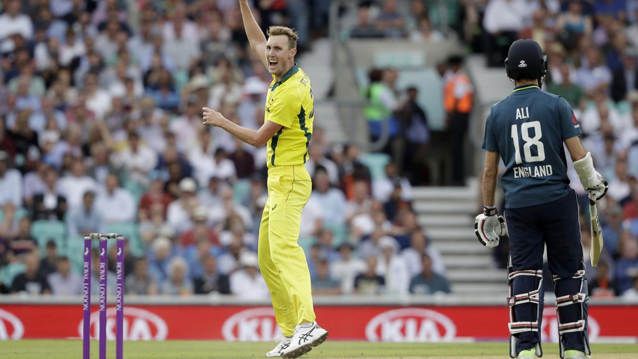 Billy Stanlake during the ODI between England and Australia at The Oval.