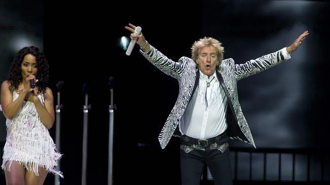 Rod Stewart is the latest artist forced to cancel his tour because of Omicron outbreak. Picture: AFP.