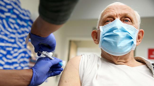 Over-65s are among those at highest risk of death from COVID-19 and deserve the vaccine ahead of healthy queue jumpers. Picture: Mario Tama/Getty Images/AFP