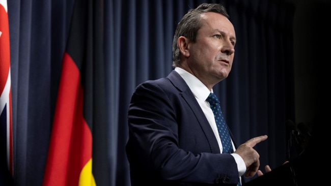 WA Premier Mark McGowan says he will pursue a policy of zero COVID Picture: Getty Images