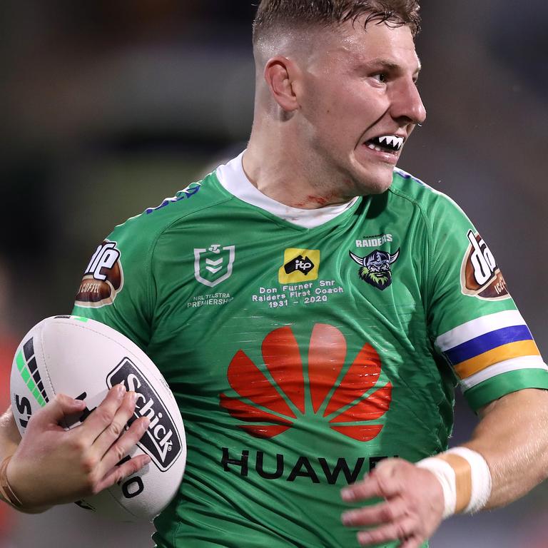 George Williams in action for the Canberra Raiders. Picture: Mark Kolbe/Getty