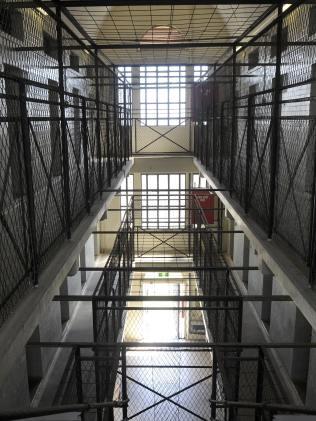 The view inside D wing cell block at Boggo Road Gaol. Picture: Claudia Baxter