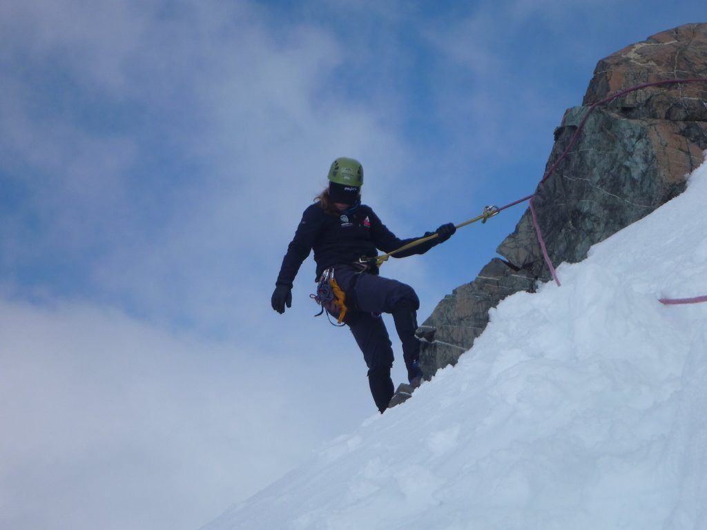 Alyssa Azar climbing Mount Cook. Picture: Contributed