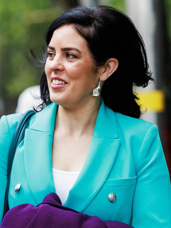 Moira Deeming arrives at the Federal Court in Melbourne. Picture: Aaron Francis / NewsWire