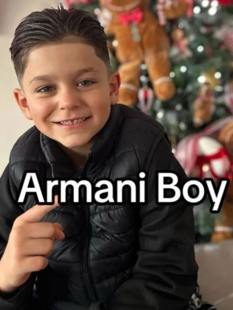 Followed by her second, Armani Boy. Picture: TikTok/ManyVioletSmith