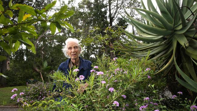 Dr Peter Benson with his garden in Macquarie Field. Picture: Robert Pozo