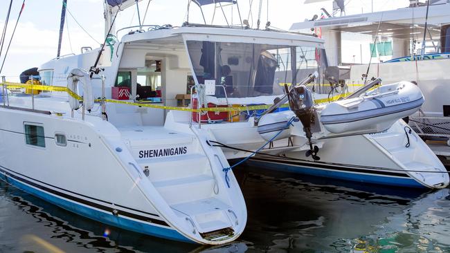 Fijian authorities raided yacht Shenanigans piloted by Yvette and John Nikolic. Picture: Mark Stewart