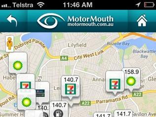 Screenshot of the new MotorMouth smartphone app.