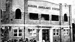 Auburn ambulance station in 1931, the year it opened, as seen from Harrow Rd. Picture: The Cumberland Argus and Fruitgrowers Advocate