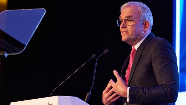 Fortescue’s energy boss Mark Hutchinson at the iron ore group’s AGM. Picture: SoCo Studios