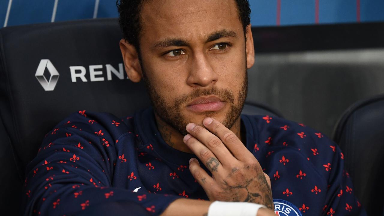 Thinking about a Barcelona homecoming? Neymar’s not happy at PSG. (Photo by Anne-Christine POUJOULAT / AFP)